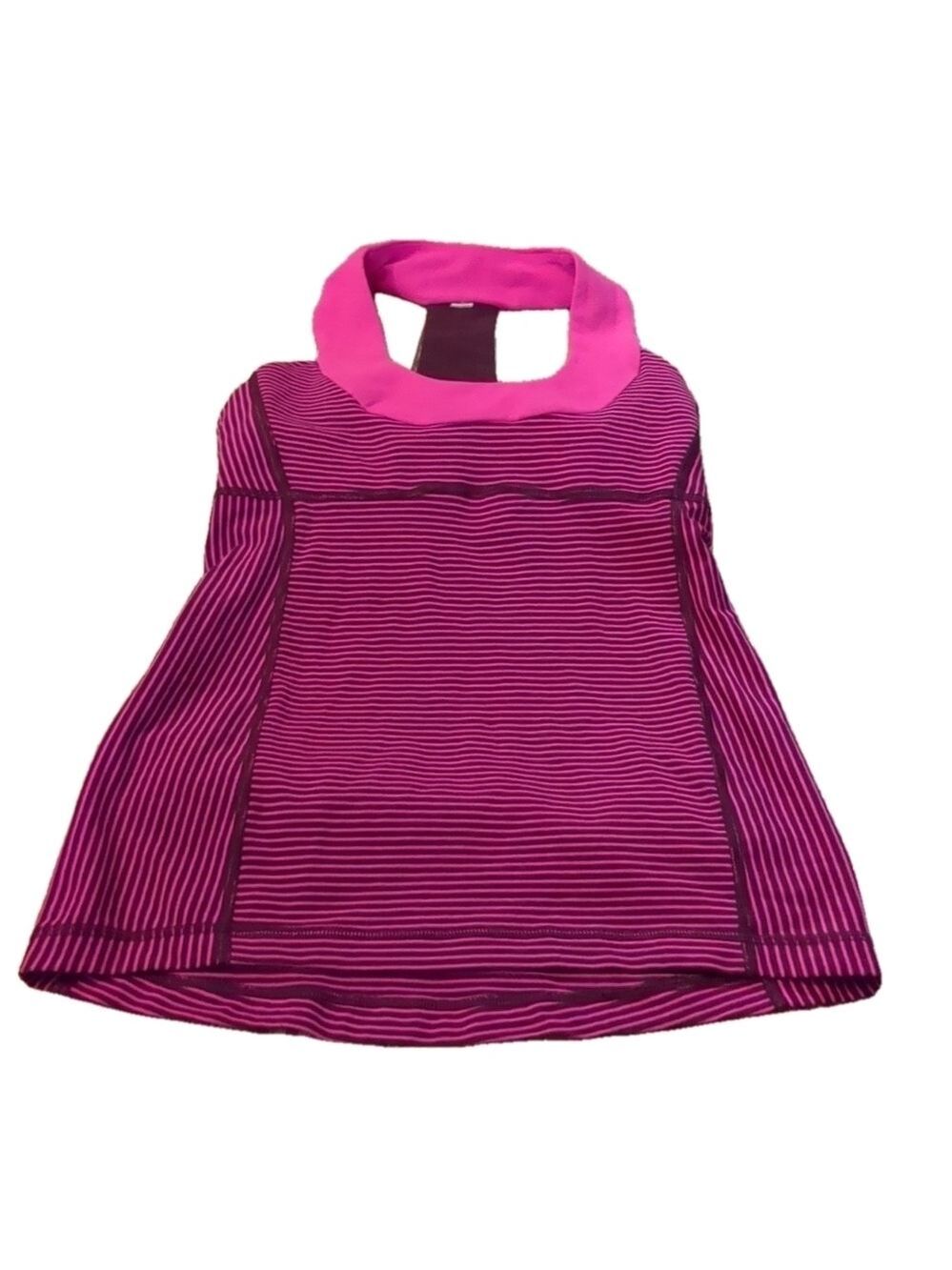 Lululemon Scoop Neck TankHyper Stripe Raspberry Glo Light size 4?